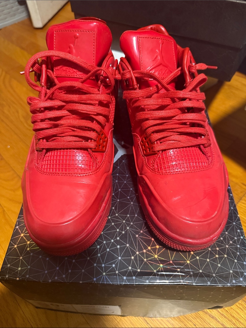 Nike All-Red High-Top Sneakers